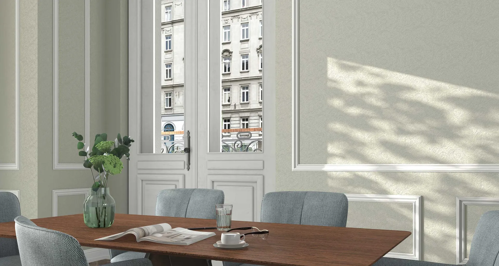 Design Imperial Grace Überstreichbare Blättertapete